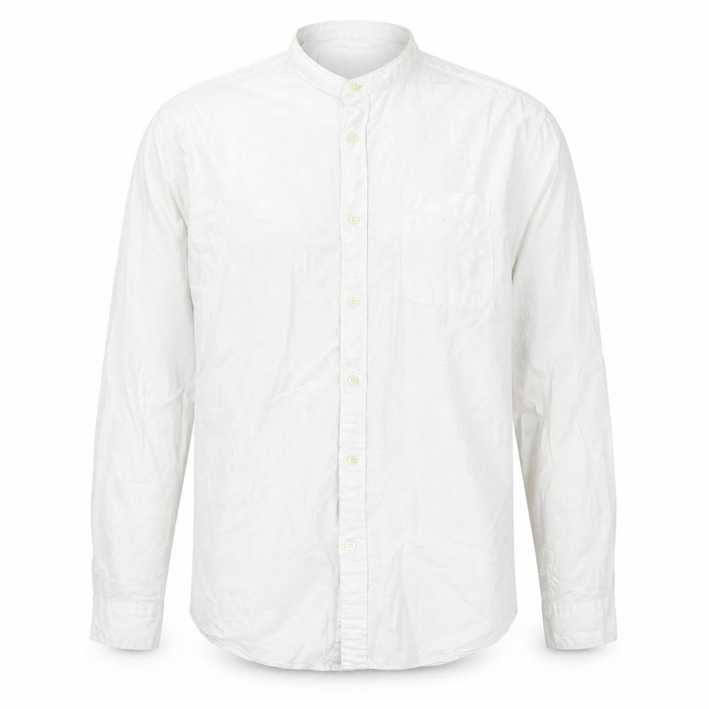 Front view of Selected Homme Men's White Regular Fit Shirt, size 16.5