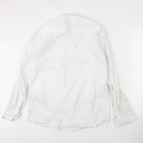 Selected Homme Men's White Regular Fit Shirt, Size 16.5