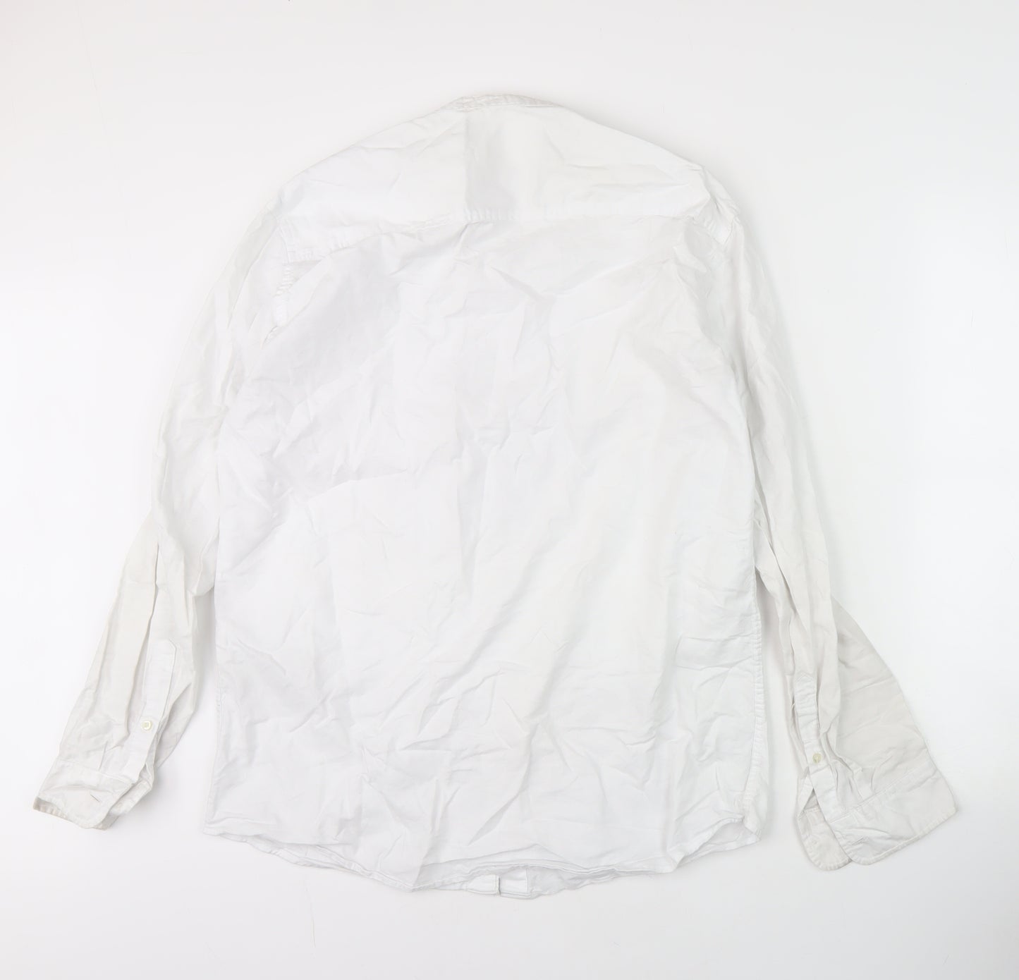 Selected Homme Men's White Regular Fit Shirt, Size 16.5