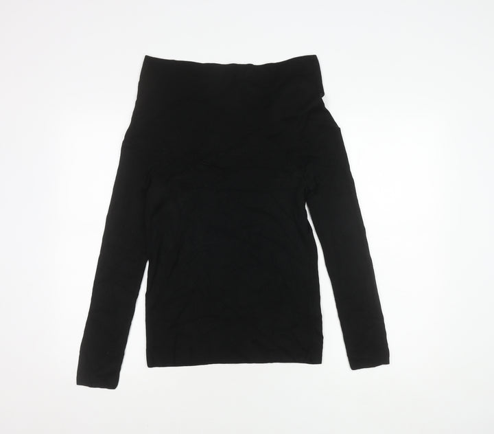 Marks and Spencer Women's Black Knit Top, Size 10