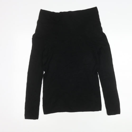 Marks and Spencer Women's Black Knit Top, Size 10
