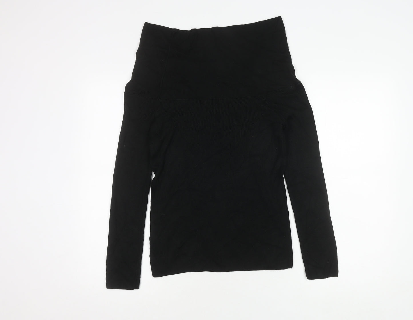 Marks and Spencer Women's Black Knit Top, Size 10