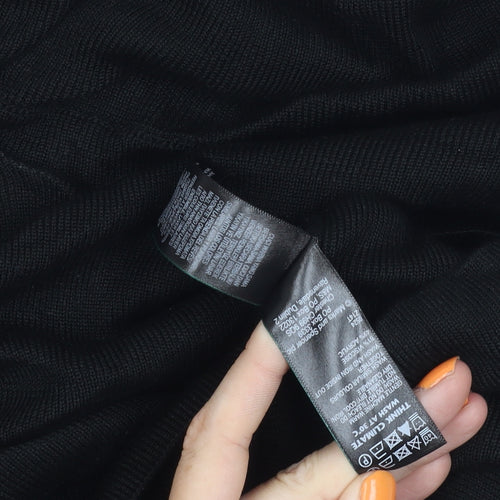 Marks and Spencer Women's Black Knit Top, Size 10