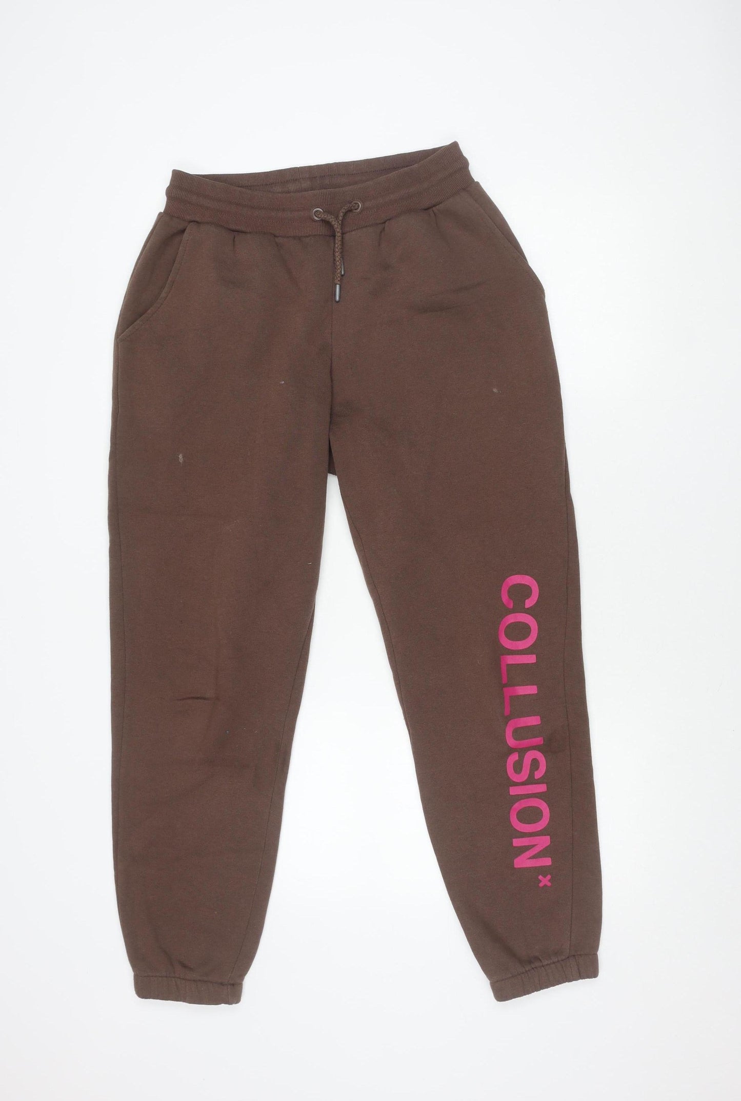 Collusion Women's Brown Jogger Trousers - Size S