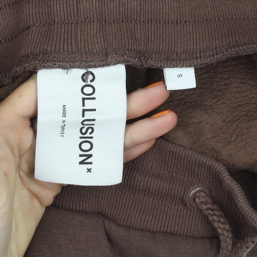 Collusion Women's Brown Jogger Trousers - Size S