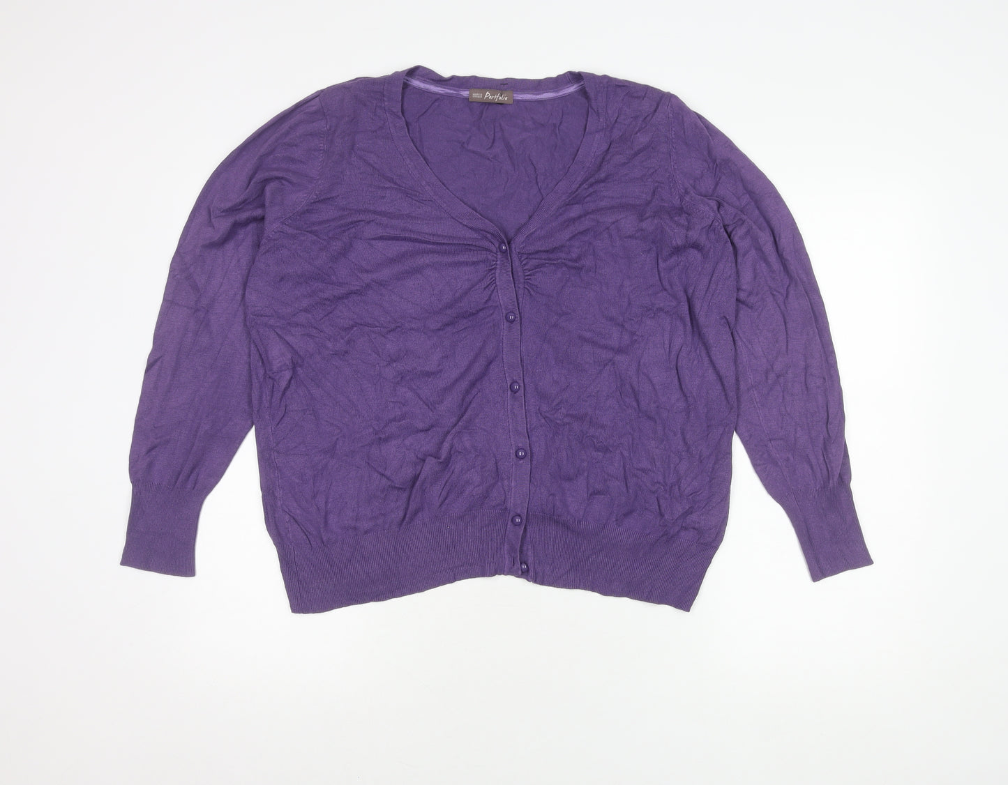 Marks and Spencer Women's Purple Cardigan, Size 22