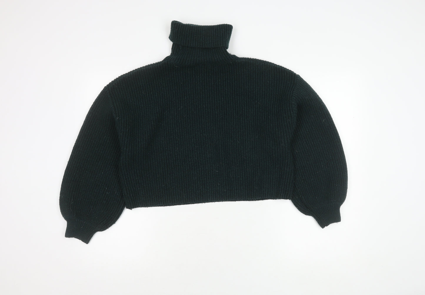 Monki Women's Green Roll Neck Jumper Size 12