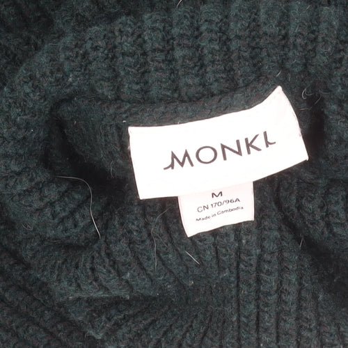 Monki Women's Green Roll Neck Jumper Size 12