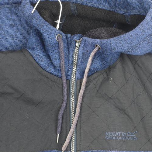 Regatta Men's Blue Hooded Casual Jacket Size S