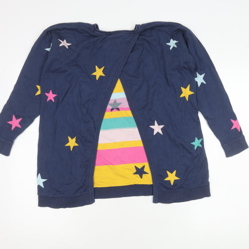 Frugi Women's Blue Star Cardigan Size 10