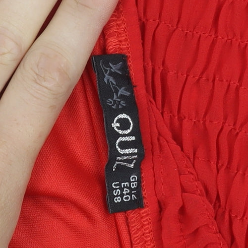 Quiz Women's Red Long Sleeve Top Size 12