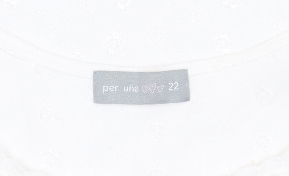 Marks and Spencer Women's White Tank Top, Size 22