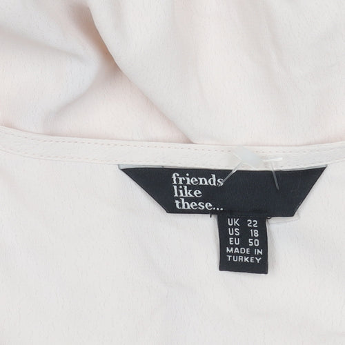 Friends Like These Women's Pink Blouse, Size 22