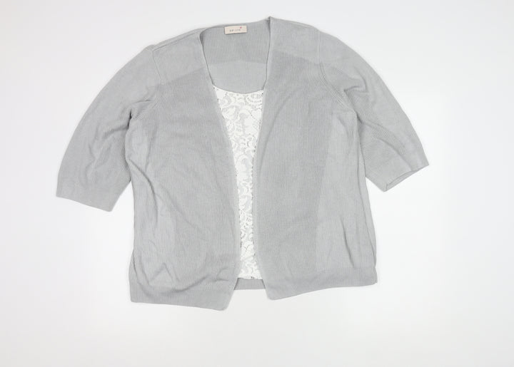 Marks and Spencer Women's Silver Cardigan Size 22