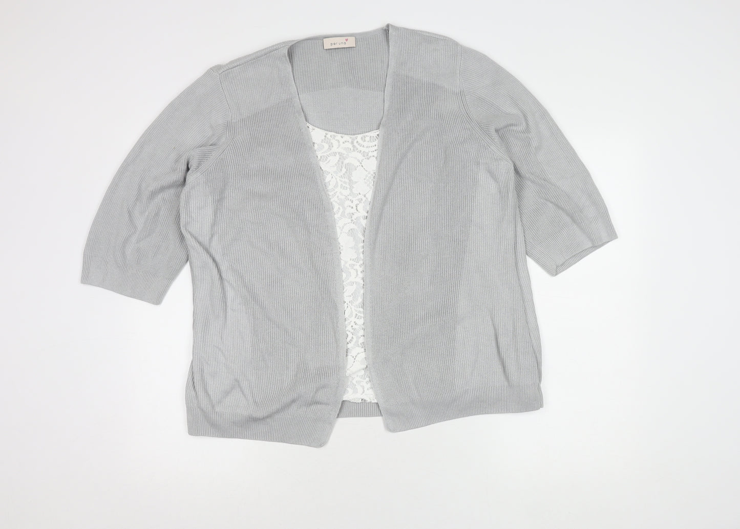 Marks and Spencer Women's Silver Cardigan Size 22