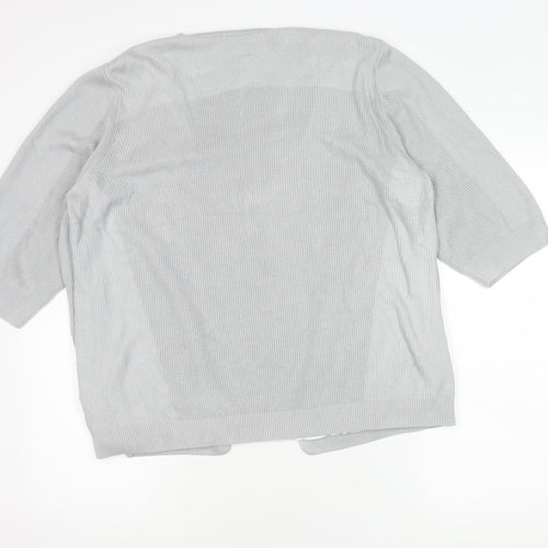 Marks and Spencer Women's Silver Cardigan Size 22