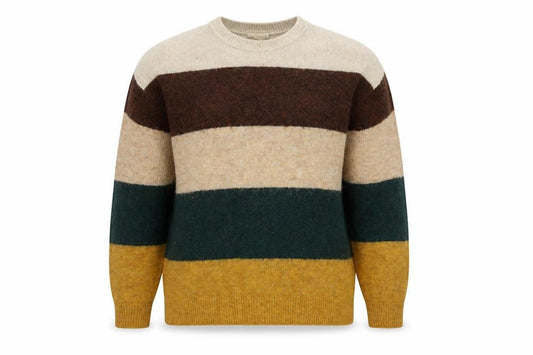Front view of H&M Men's Multicoloured XS jumper - Striped