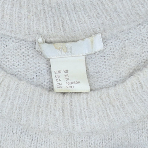 H&M Men's Multicoloured XS Pullover Jumper - Striped