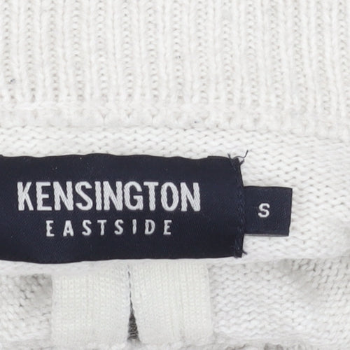 Kensington Eastside Men's White Fair Isle Jumper S