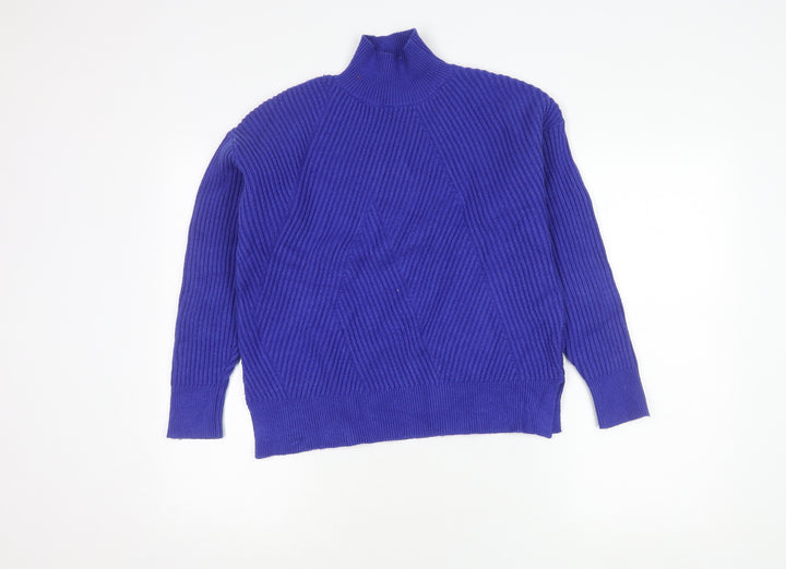 Next Women's Blue XS High Neck Jumper