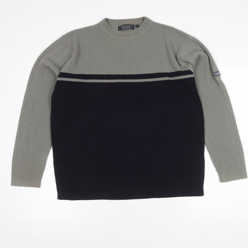 James Darby Men's Grey Pullover Jumper M