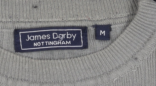James Darby Men's Grey Pullover Jumper M