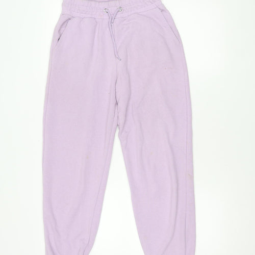 Stradivarius Women's Purple Joggers, Size M - Athleisure Pants