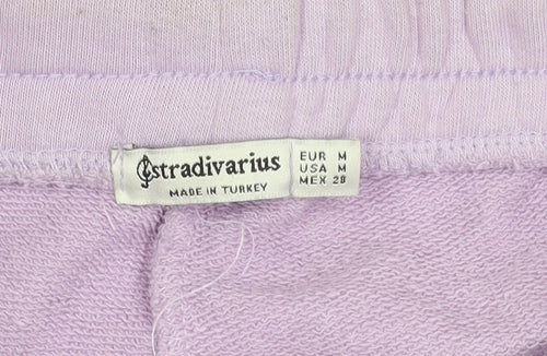Stradivarius Women's Purple Joggers, Size M - Athleisure Pants