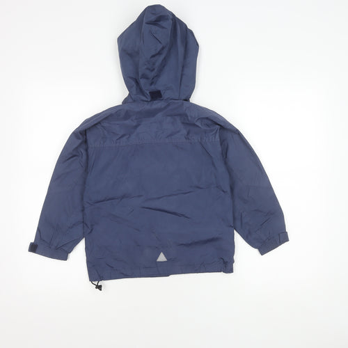 Tango Boys Blue Hooded Jacket 5-6 Years, Polyester