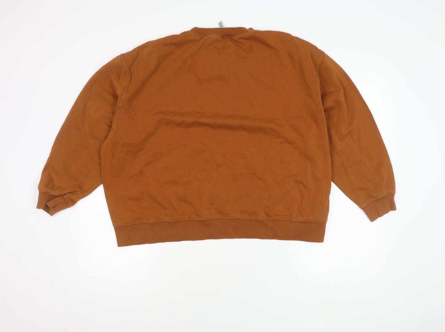 H&M Women's Brown Pullover Jumper, Size M, Crew Neck