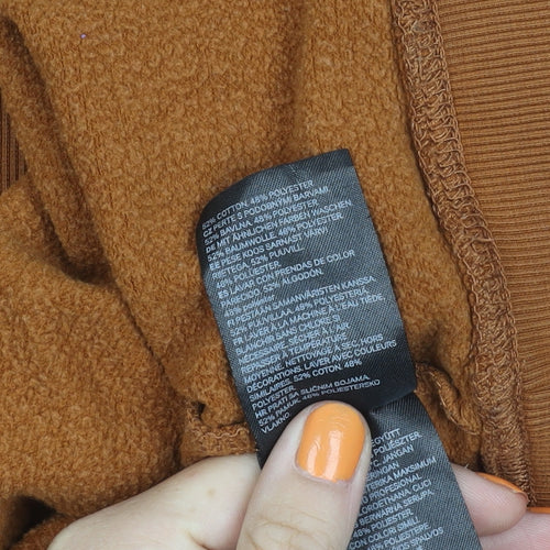 H&M Women's Brown Pullover Jumper, Size M, Crew Neck