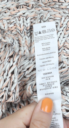 New Look Women's Multicoloured Pullover Jumper S