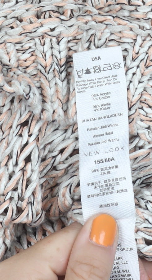 New Look Women's Multicoloured Pullover Jumper S