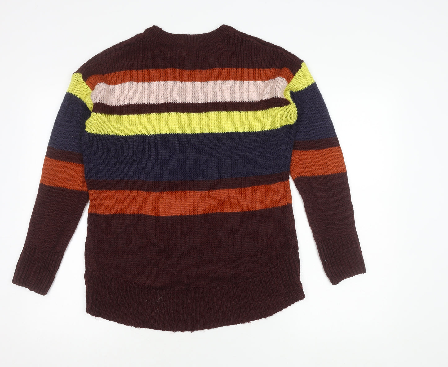 New Look Women's Multicoloured Striped Pullover Jumper Size S