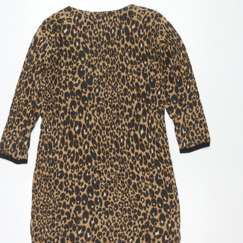 Next Women's Brown Animal Print Dress Size 10
