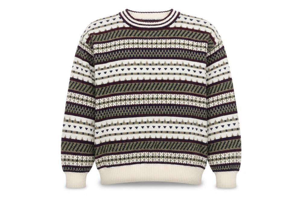 The Men's Store Fair Isle Pullover M Multicoloured