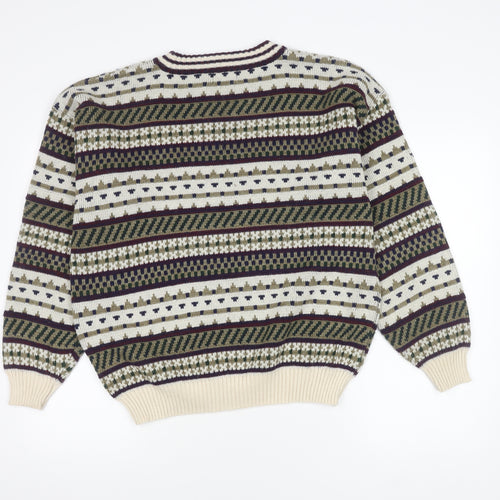 The Men's Store Fair Isle Pullover M Multicoloured