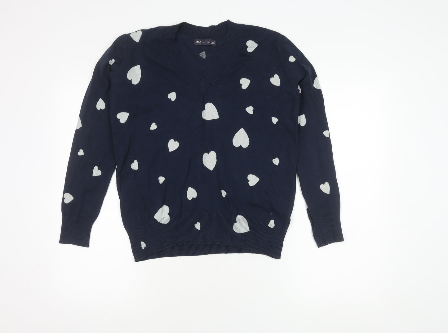 Marks and Spencer Women's Blue Pullover Jumper, S