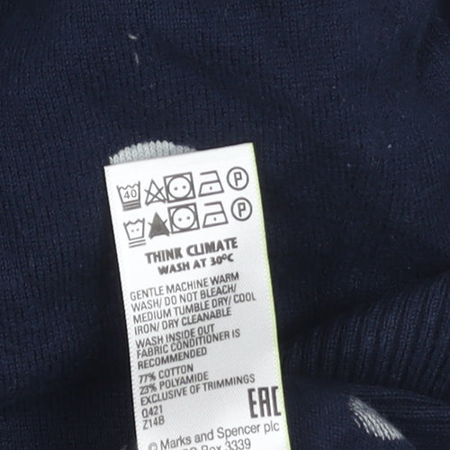 Marks and Spencer Women's Blue Pullover Jumper, S