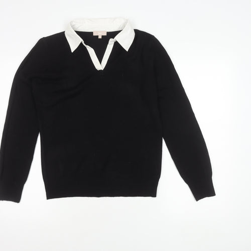 Soon Women's Black Pullover Jumper Size 14
