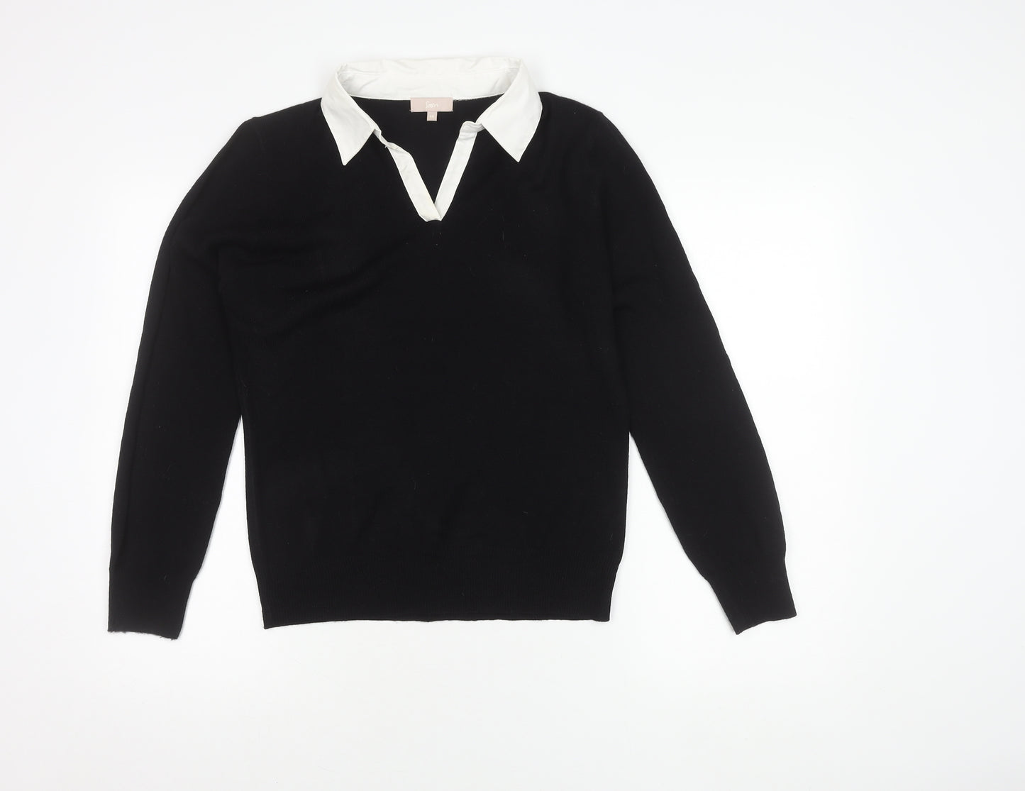 Soon Women's Black Pullover Jumper Size 14