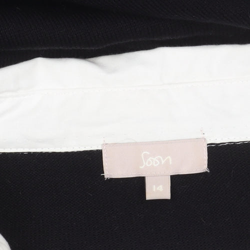 Soon Women's Black Pullover Jumper Size 14