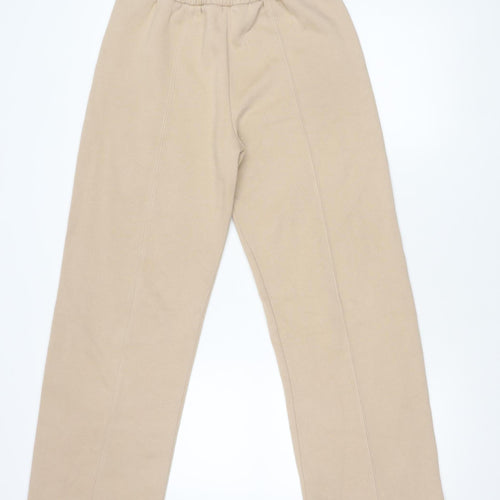 RISING Women's Beige XS Sweatpants Casual Cotton Blend