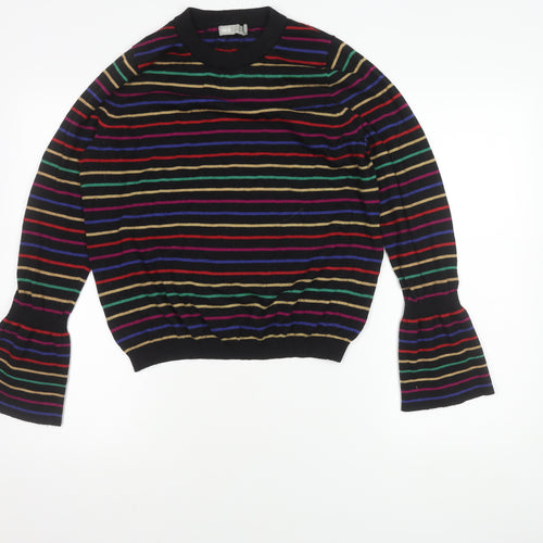 ASOS Women's Multicoloured Striped Pullover Jumper - Size 16