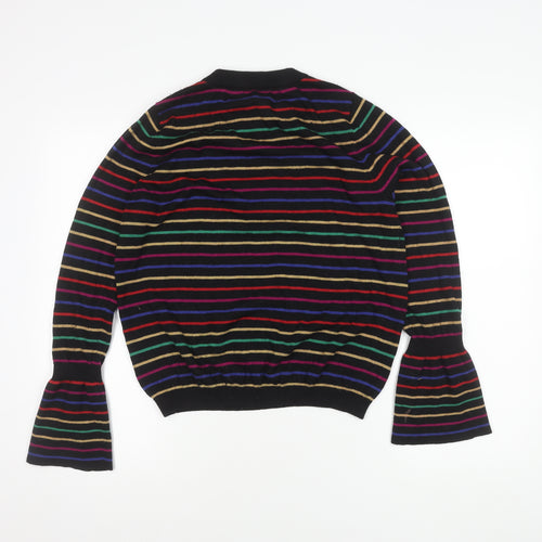 ASOS Women's Multicoloured Striped Pullover Jumper - Size 16