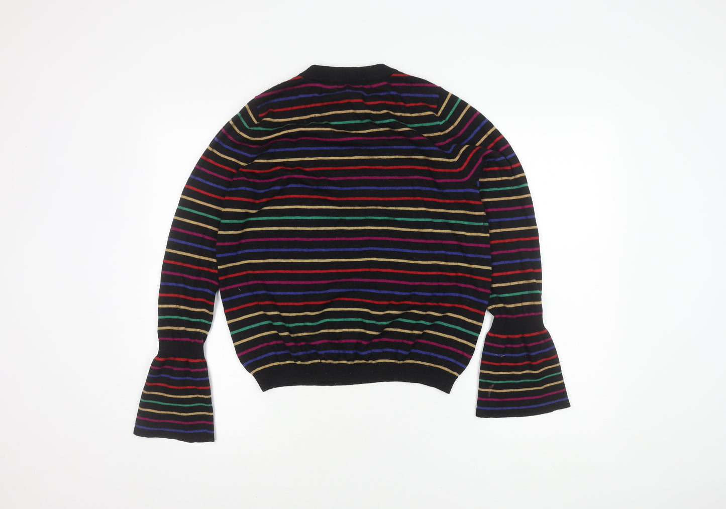 ASOS Women's Multicoloured Striped Pullover Jumper - Size 16