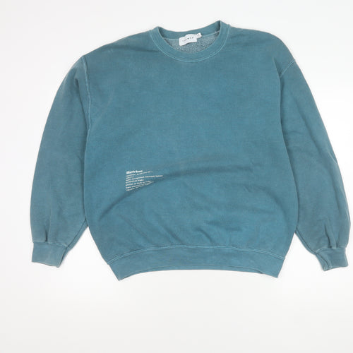 Topman Men's Blue Pullover Sweatshirt, Size S