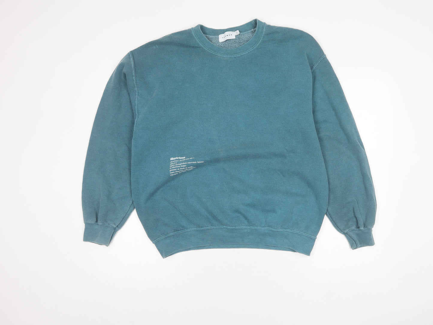 Topman Men's Blue Pullover Sweatshirt, Size S