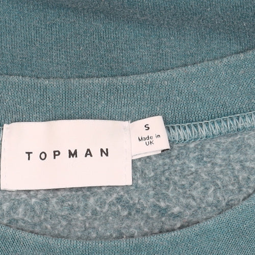 Topman Men's Blue Pullover Sweatshirt, Size S