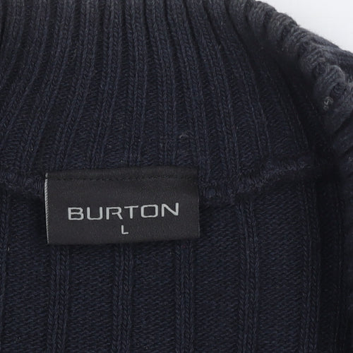 Burton Men's Black Full Zip Jumper L